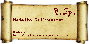 Nedelko Szilveszter névjegykártya